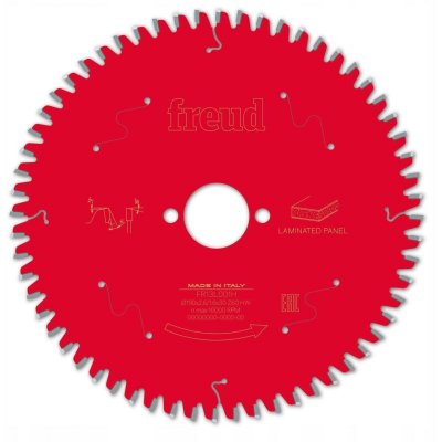 FREUD Lame pour scie circulaire portative - &Oslash;190 2,6/1,6 AL30 Z60 BA -5&deg; - F03FS09802 -FR13L001H