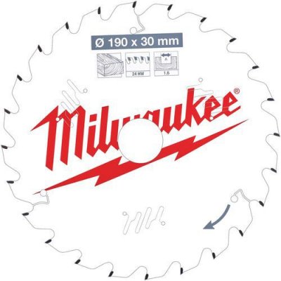 MILWAUKEE Lame scie circulaire  24 dents 1.6x190mm 4932471300