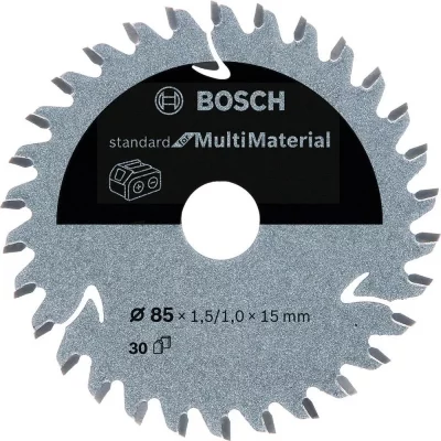 BOSCH Lame scie circulaire multi mat&eacute;riel 30 dents 85 x 15 mm