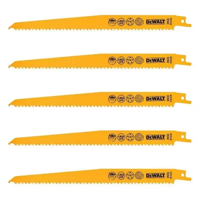 DEWALT Lame scie sabre BIM Plungepoint pour coupe bois 228 mm - DT2349-QZ