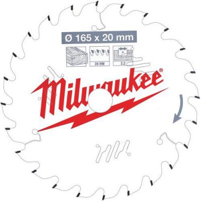 MILWAUKEE Lame scie universel  24 dents 2.2x165mm 4932471294 4932471294