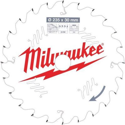MILWAUKEE Lame scie Universel  24 dents 2.4x235mm 4932471305