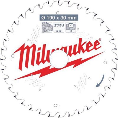 MILWAUKEE Lame scie universel  36 dents 1.6x190mm 4932471301 4932471301