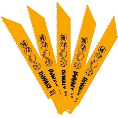DEWALT Lames bi-m&eacute;tal pour usage g&eacute;n&eacute;ral 1.8-2.5mm 152mm- DT2348