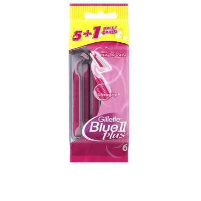 GILLETTE Lames d'&eacute;pilation jetables VENUS BLUE II PLUS 6 u