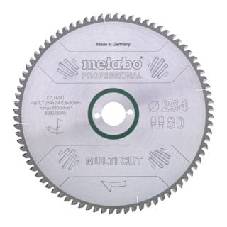 METABO Lames de scie circulaire-power cut- HW/CT 254 x&hellip;