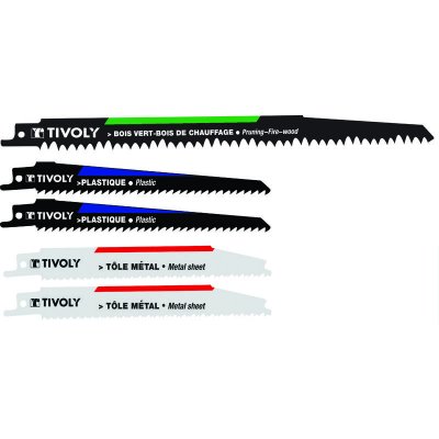 TIVOLY Lames de scie sabre  XT505820001 Compo 5 Pi&egrave;ces
