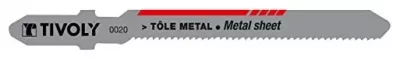 TIVOLY Lames de scie sauteuse pour m&eacute;tal XT505520020 Lot de 2 attache T