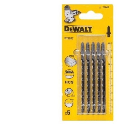 DEWALT Lames HCS pour chantournages rapides dans bois et agglom&eacute;r&eacute;s 60mm, 100x74x4mm, (T244D)