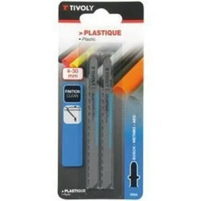 TIVOLY Lames scie sauteuse plastique Bosch x2 - 