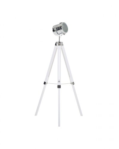 BELIANI Lampadaire design blanc 