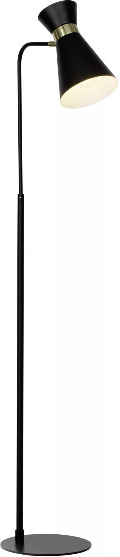 BRILLIANT Lampadaire e27 max 25W droit m&eacute;tal Goldy,  H.144 cm
