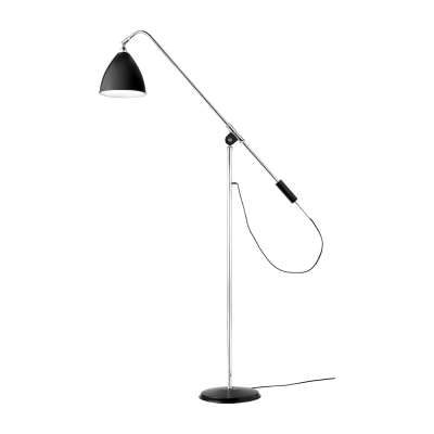 GUBI Lampadaire en m&eacute;tal chrom&eacute; et noir Bestlite BL4 - 