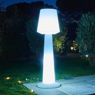 LUMISKY Lampadaire ext filaire AUSTRAL W170 Blanc Poly&eacute;thyl&egrave;ne H170CM
