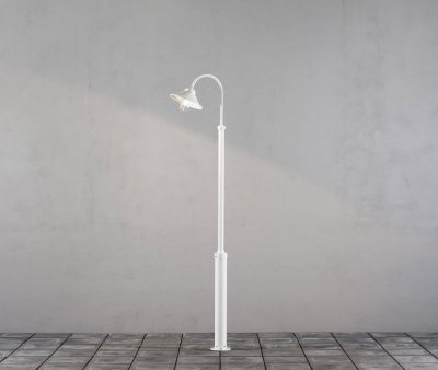 KONSTSMIDE Lampadaire ext&eacute;rieur  Vega 60 W blanc 240 cm