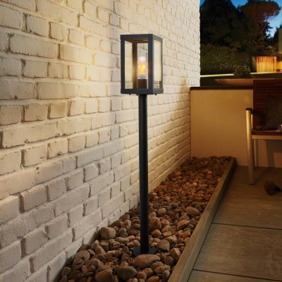 EGLO Lampadaire lanterne ext&eacute;rieur Alamonte 1 H101,5 cm IP44 - Noir