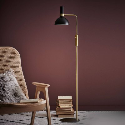 MARKSLOJD Lampadaire liseuse orientable bicolore hauteur 146cm LARRY noir noir