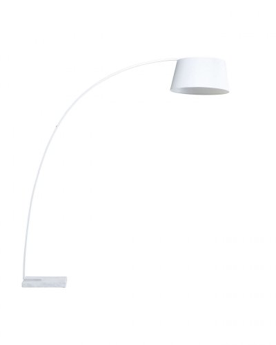 BELIANI Lampadaire m&eacute;tal blanc
