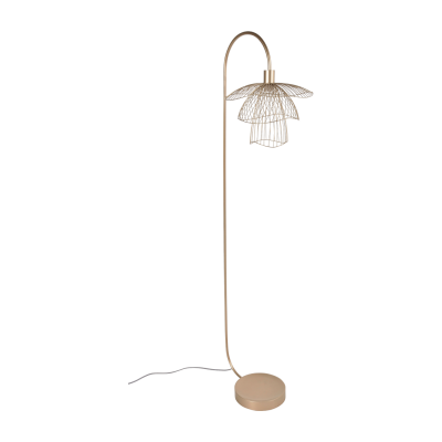 FORESTIER Lampadaire papillon taille xs en m&eacute;tal dor&eacute;