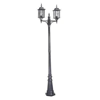 ELSTEAD LIGHTING Lampadaire Wexford, noir / argent, 228 cm