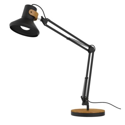 UNILUX Lampe &agrave; led &agrave; poser  Baya Bamboo noire - noir