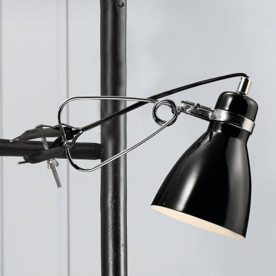 NORDLUX Lampe &agrave; pince brillante Clone, noire