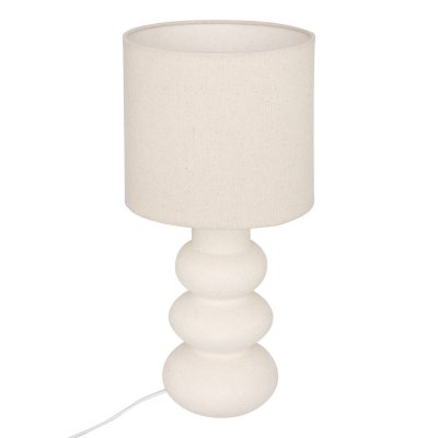 ATMOSPHERA Lampe &agrave; poser Alitha beige H42cm -  Cr&eacute;ateur dint&eacute;rieur