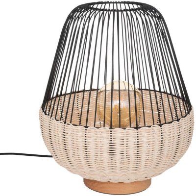 ATMOSPHERA Lampe &agrave; poser au style contemporain Naturel h 35.5 cm - Naturel