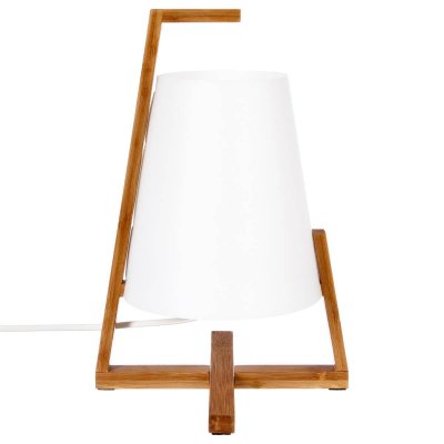 ATMOSPHERA CREATEUR D INTERIEUR Lampe &agrave; poser ""bambou"" 32cm blanc