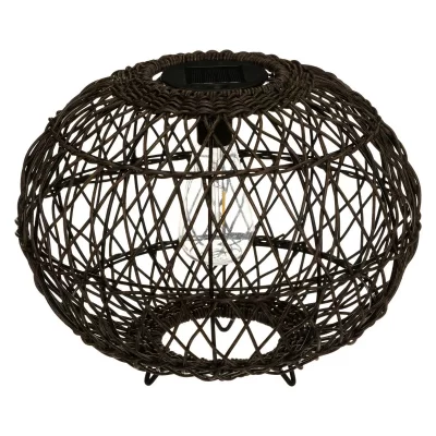 ATMOSPHERA Lampe &agrave; poser design ""boule solaire"" 31cm naturel