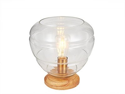 MEUBLETMOI Lampe &agrave; poser en verre d&eacute;coration - valo art deco 70587255