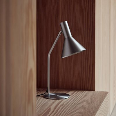 FRANDSEN Lampe &agrave; poser  Lyss, couleur aluminium, m&eacute;tal, 50 cm, E27