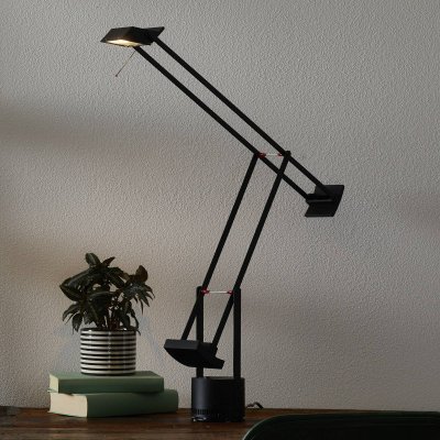 ARTEMIDE Lampe &agrave; poser halo Tizio aluminium noir Noir 