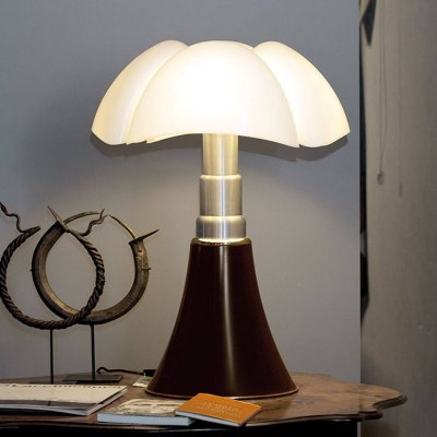 MARTINELLI LUCE Lampe &agrave; poser - MINIPIPISTRELLO sans fil Marron fonc&eacute; &Oslash; 27 x H 35 cm
