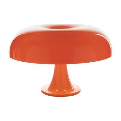 ARTEMIDE Lampe &agrave; poser - NESSO Diam 54cm x H 34cm Orange R&eacute;sine