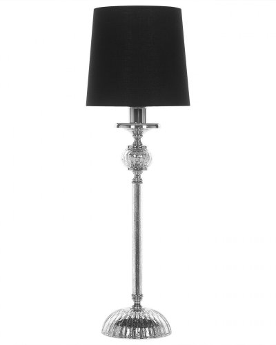 BELIANI Lampe &agrave; poser noire kubena 121778