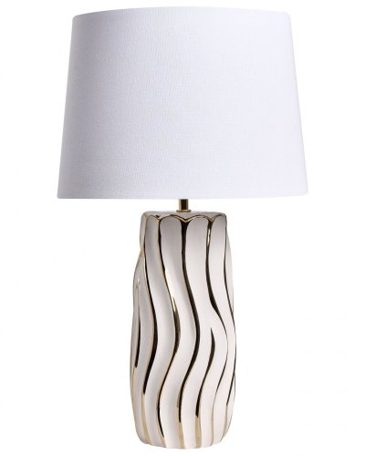 BELIANI Lampe &Agrave; Poser Patuca C&eacute;ramique Blanc