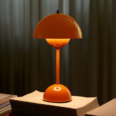 &TRADITION Lampe &agrave; poser sans fil orange acidul&eacute; Flowerpot VP9 - 