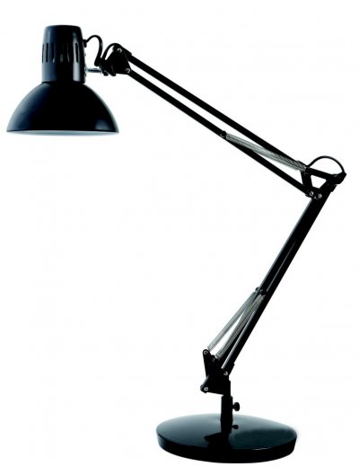 ALBA Lampe architecte avec pince de fixation standard  - noir