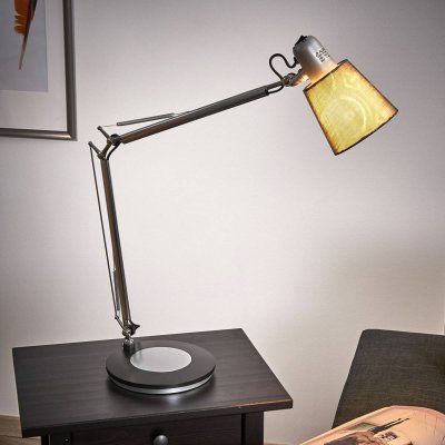 ALUMINOR Lampe de bureau Casting2 design et son &eacute;tau d'accroche - Aluminium