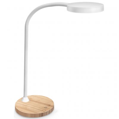 CEP Lampe de bureau  LED Flex 7W - 50 000h - Blanc / Ch&ecirc;ne