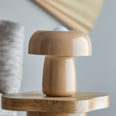 BLOOMINGVILLE Lampe de bureau en m&eacute;tal beige 25,5x28cm Ylva - 