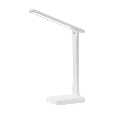 AVIZAR Lampe de Bureau LED 7W 2000 Heures 3 Temp&eacute;ratures R&eacute;glable et Pliante Blanc