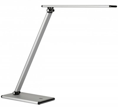 UNILUX Lampe de bureau LED Terra - puissance 5W - dur&eacute;e 40 000h - gris m&eacute;tal