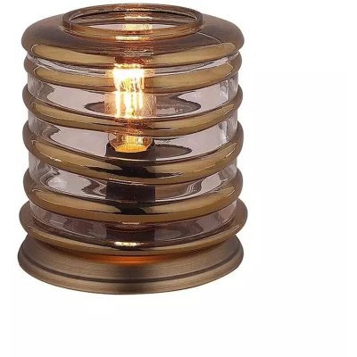 MEUBLETMOI Lampe de chevet vintage en verre h24cm - nelson 70587250