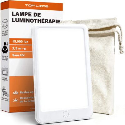 TOP LIFE Lampe de luminoth&eacute;rapie 15000 lux