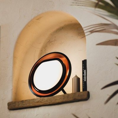 LUMIE Lampe de luminoth&eacute;rapie  Halo Noir et Orange
