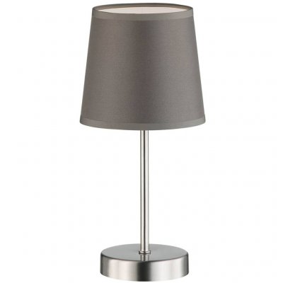 WOFI Lampe de table CESENA gris 1 ampoule