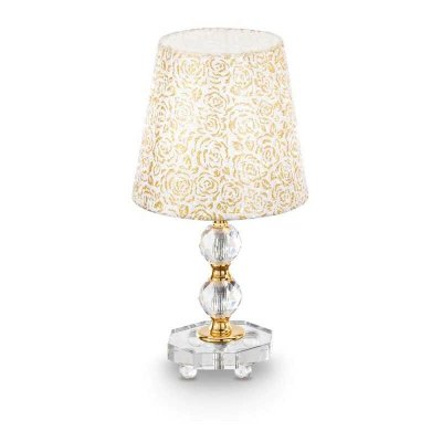 IDEAL LUX Lampe de table Dor&eacute;e QUEEN 1 ampoule
