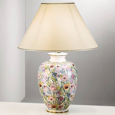 AUSTROLUX Lampe de table giardino 24 carats plaqu&eacute; d'or or poli 1 ampoule 68cm